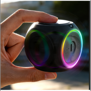 4-in-1 Fidget Spinner Bluetooth Speaker with 15W Wireless Charger & RGB Rhythm Light
