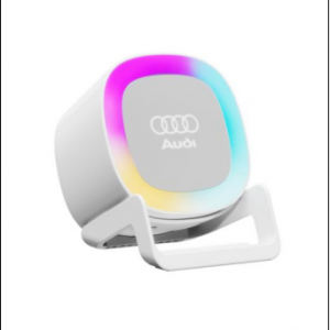 4-in-1 Bluetooth Speaker + Wireless Charger + RGB Light + Phone Holder