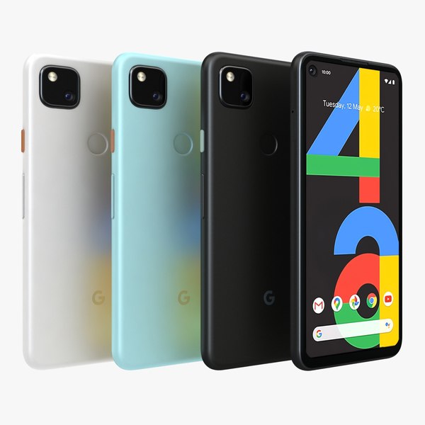 Google Pixel 4a 全彩3D模型- TurboSquid 1584618